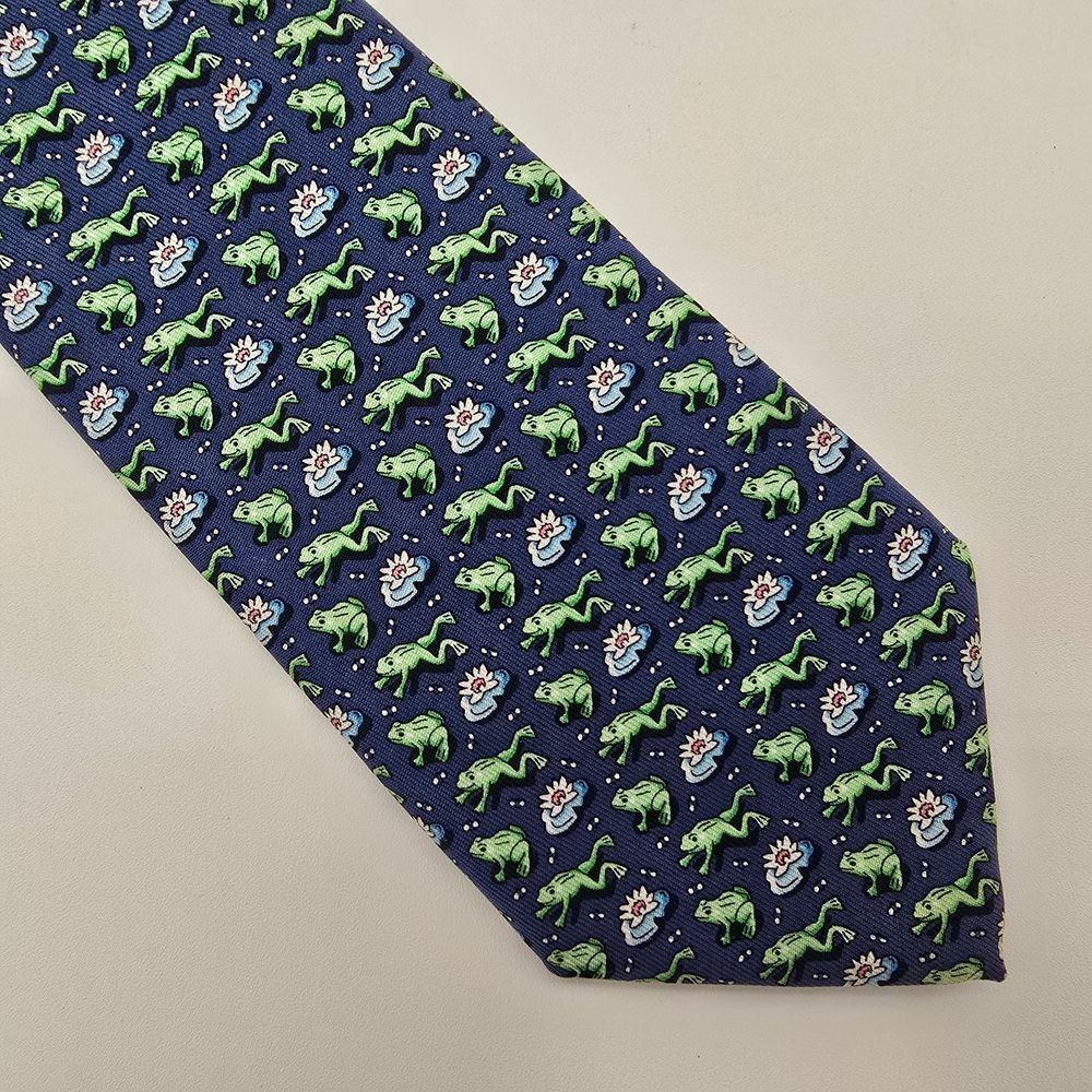 Vineyard Vines Martha's Vineyard Men's Silk Tie Blue 3x52